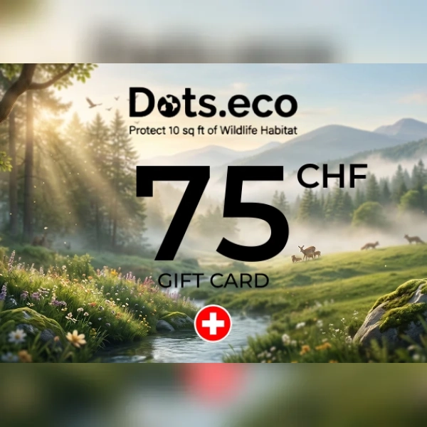 Dots.eco - Protect 10 sqf of Wildlife Habitat Gift Card 75 CHF Key - SWITZERLAND
