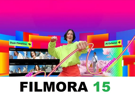 Wondershare Filmora 15 Video Editor (1 PC, Lifetime)