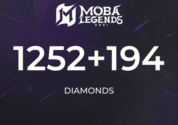 Moba Legends - 1252 Diamonds + 194 Bonus