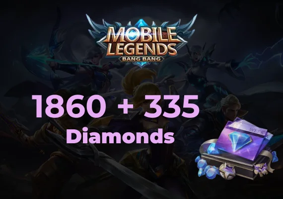 Mobile Legends 1860 Diamonds + 335 Bonus Direct Top-Up - GLOBAL