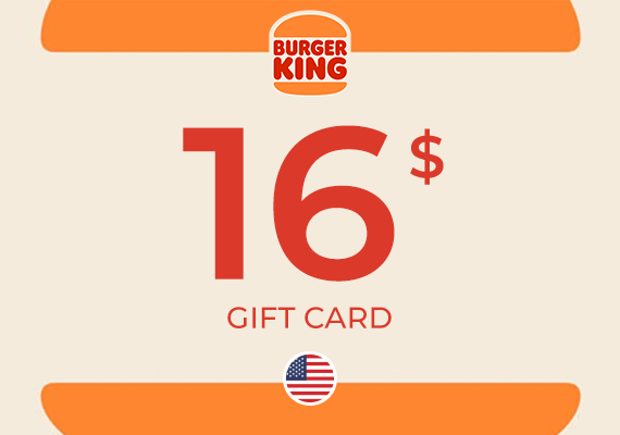 Burger King Gift Card 16 USD