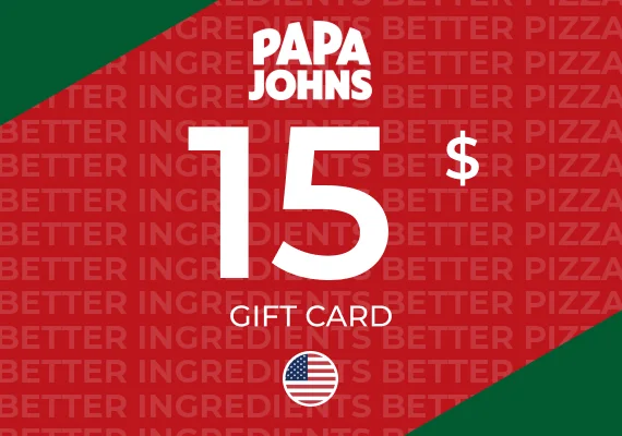 Papa Johns Gift Card 15 USD