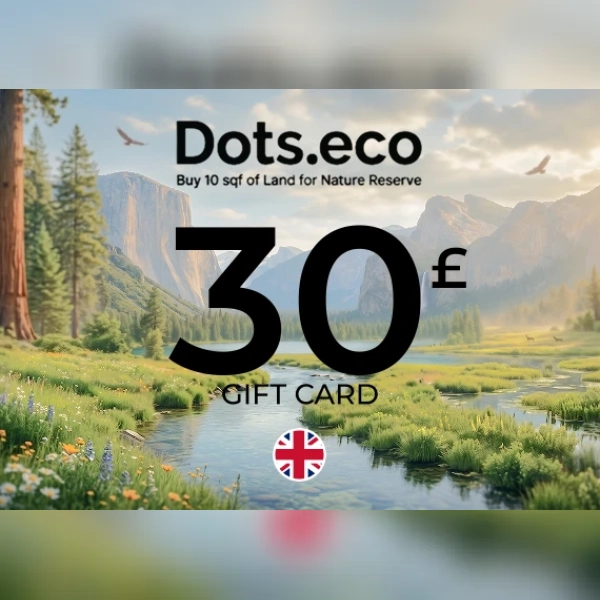 Dots.eco - Buy 10 sqf of Land for Nature Reserve Gift Card 30 GBP Key - UNITED KINGDOM