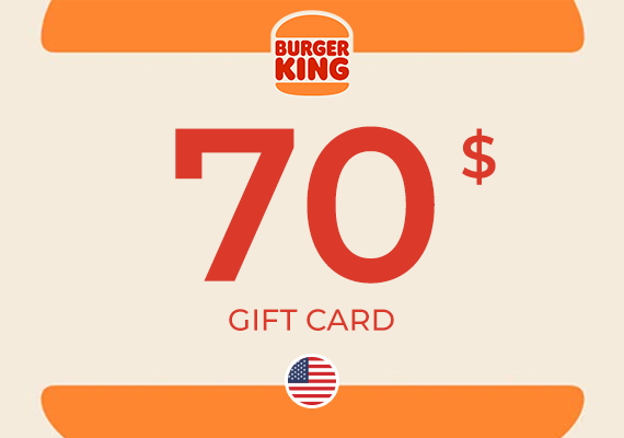 Burger King Gift Card 70 USD