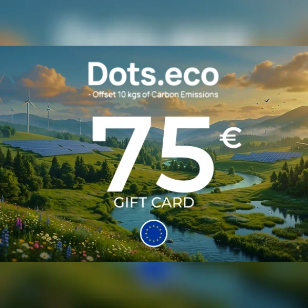 Dots.eco - Offset 10 kgs of CARBON EMISSIONS Gift Card 75 EUR Key - EU