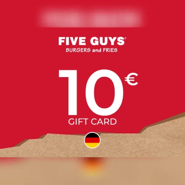 Five Guys Gift Card 10 EUR Key - GERMANY