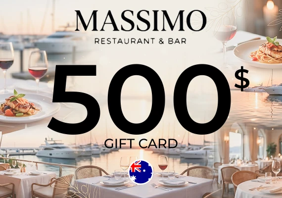 Massimo Restaurant & Bar Gift Card 500 AUD