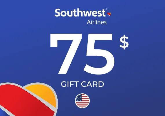 Southwest Airlines Gift Card 75 USD