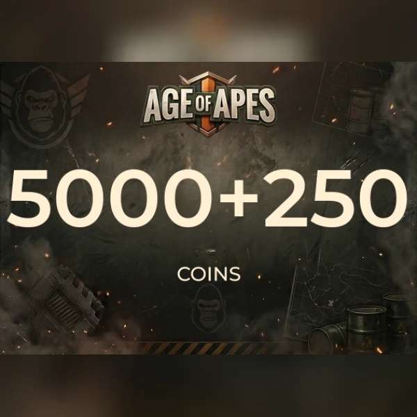 Age of Apes - 5,000 + 250 Coin Direct Top-Up - GLOBAL