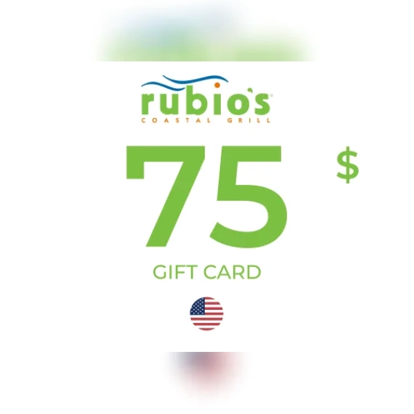 Rubio’s Coastal Grill Gift Card 75 USD Key - UNITED STATES