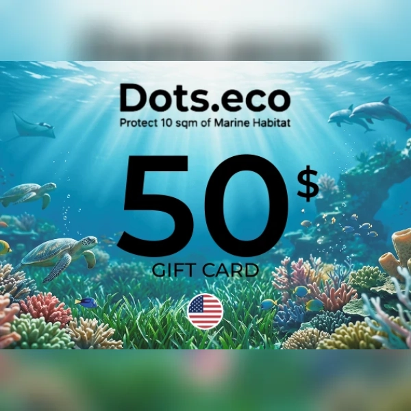 Dots.eco - Protect 10 sqm of Marine Habitat Gift Card 50 USD Key - UNITED STATES