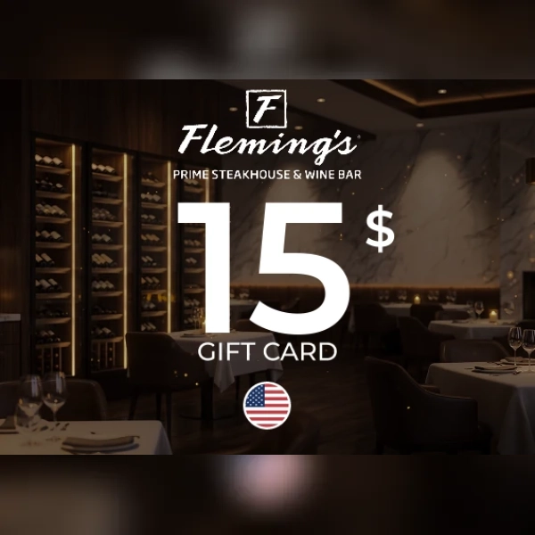 Fleming's Prime Steakhouse & Wine Bar Gift Card 15 USD Key - UNITED STATES