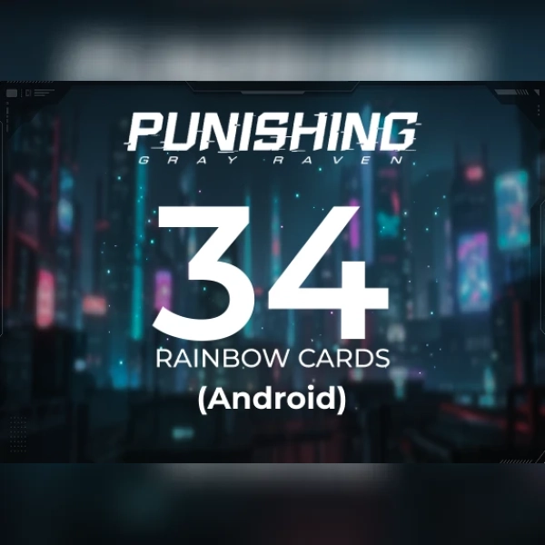 Punishing Gray Raven - 34 Rainbow Cards (Android) Direct Top-Up - GLOBAL