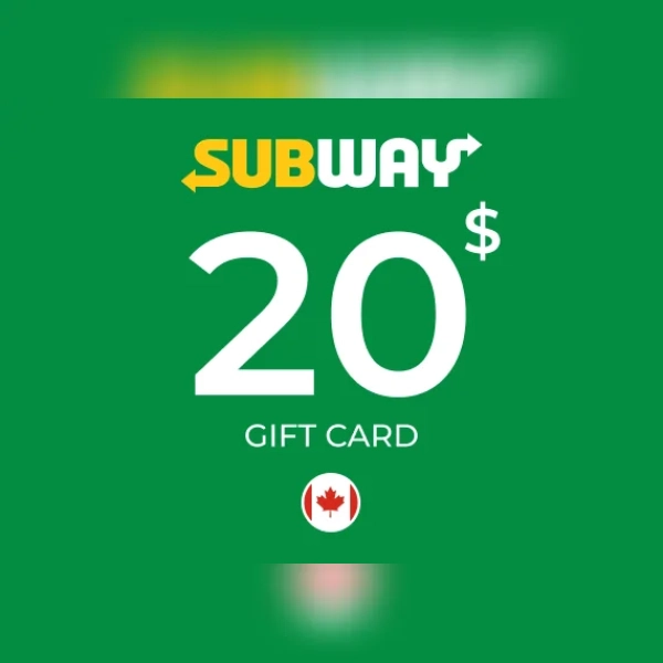 Subway Gift Card 20 CAD Key - CANADA