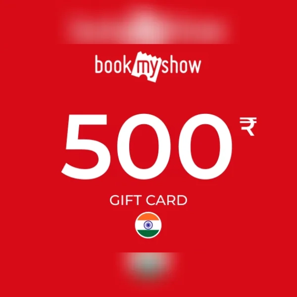 BookMyShow Gift Card 500 INR Key - INDIA