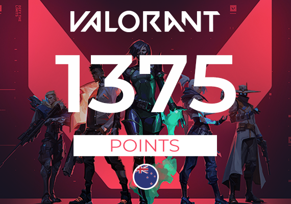 VALORANT Gift Card - 1375 Valorant Points Key - NEW ZEALAND