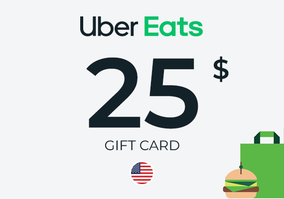 Uber Eats Gift Card 25 USD Uber Eats Gift Card 25 USD