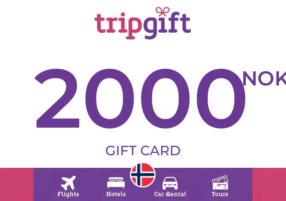 TripGift Gift Card 2000 NOK