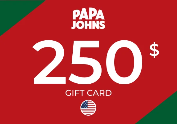 Papa Johns Gift Card 250 USD