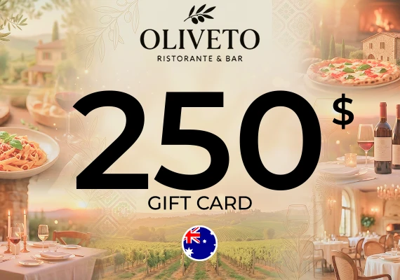 Oliveto Ristorante & Bar Gift Card 250 AUD