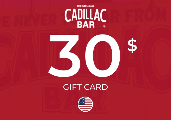 Cadillac Bar Gift Card 30 USD
