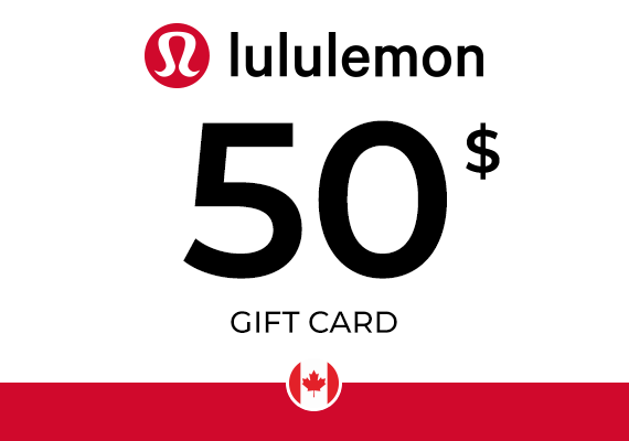 Lululemon Gift Card 50 CAD