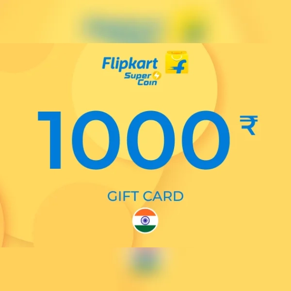 Flipkart SuperCoin Gift Card 1000 INR Key - INDIA