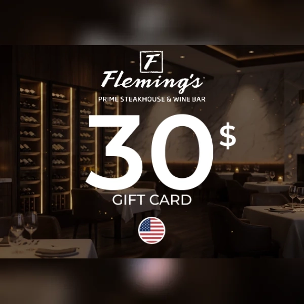Fleming's Prime Steakhouse & Wine Bar Gift Card 30 USD Key - UNITED STATES