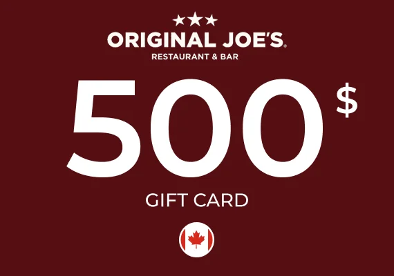 Original Joe's Gift Card 500 CAD