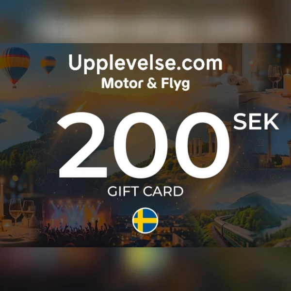 Motor & Flyg - Upplevelse.com Gift Card 200 SEK Key - SWEDEN