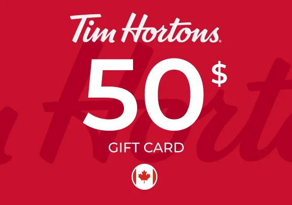 Tim Horton's Gift Card 50 CAD