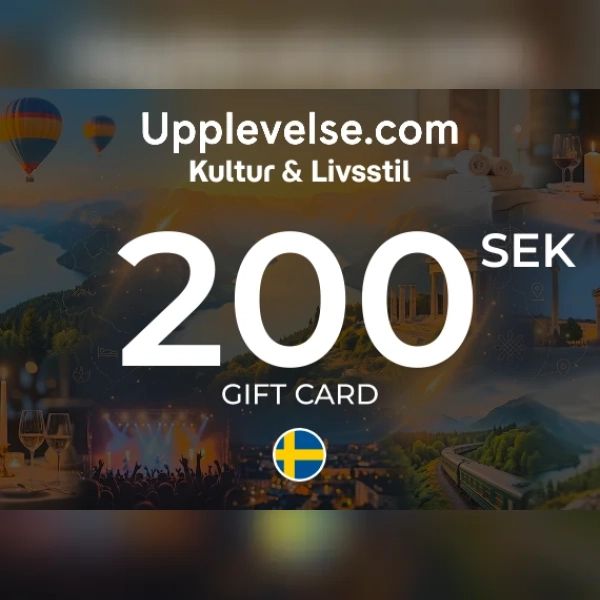 Kultur & Livsstil - Upplevelse.com Gift Card 200 SEK Key - SWEDEN