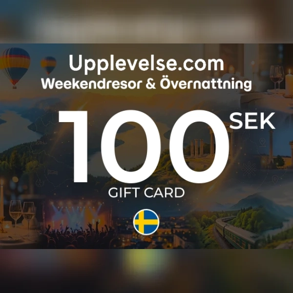 Weekendresor & Övernattning - Upplevelse.com Gift Card 100 SEK Key - SWEDEN