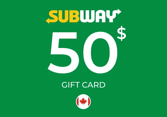Subway Gift Card 50 CAD
