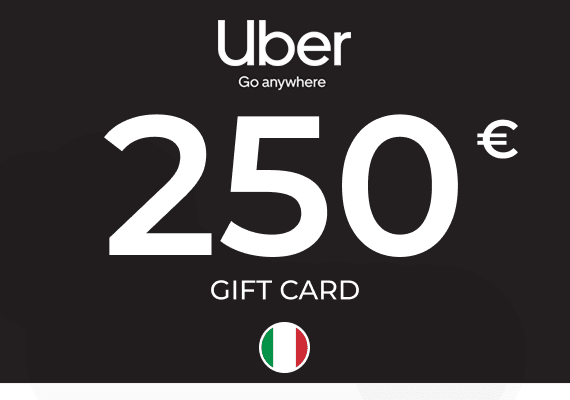 Uber Rides Gift Card 250 EUR