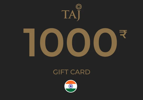 Taj Hotels Gift Card 1000 INR
