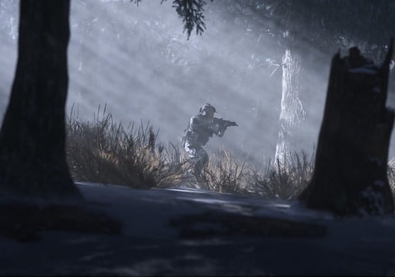 Call of Duty: Modern Warfare III - Cross-Gen Bundle featuring Captain Price Call of Duty: Modern Warfare III cover art. Captain Price in tactical gear with British flag patch, holding assault rifle. Red background with silhouettes. Game logo and "Cross-Gen Bundle" text visible. Intense, action-packed imagery.