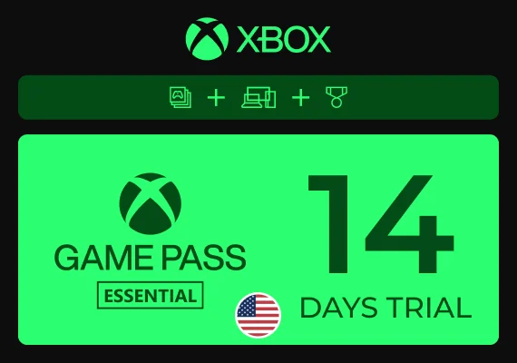  Xbox Game Pass Core (Essential) 14 days Trial 