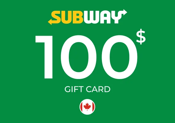 Subway Gift Card 100 CAD