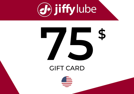 Jiffy Lube Gift Card 75 USD