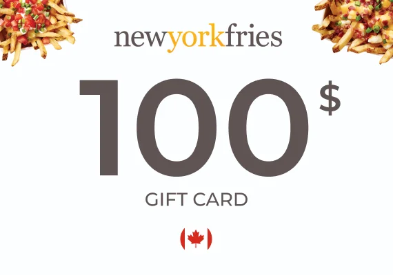 New York Fries Gift Card 100 CAD