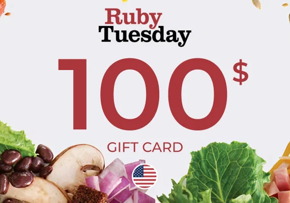 Ruby Tuesday Gift Card 100 USD