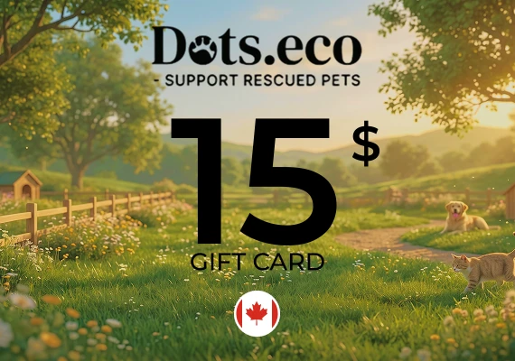 Dots.eco - Support Rescued Pets Gift Card 15 CAD