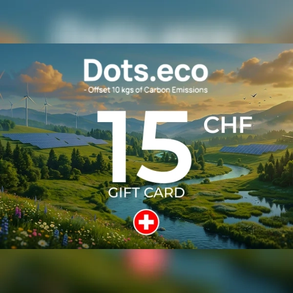 Dots.eco - Offset 10 kgs of Carbon Emissions Gift Card 15 CHF Key - SWITZERLAND