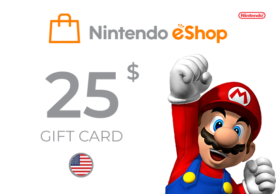 Nintendo eShop Card 25 USD Key UNITED STATES