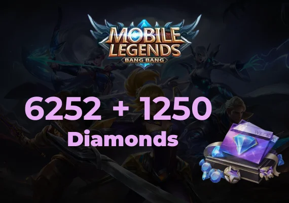Mobile Legends 6252 Diamonds + 1250 Bonus Direct Top-Up - GLOBAL