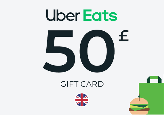 Uber Eats Gift Card 50 GBP Uber Eats Gift Card 50 GBP