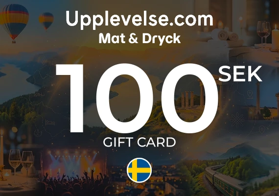 Mat & Dryck – Upplevelse.com Gift Card 100 SEK