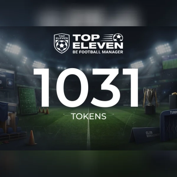 Top Eleven Be Football Manager - 1031 Tokens Direct Top-Up - GLOBAL