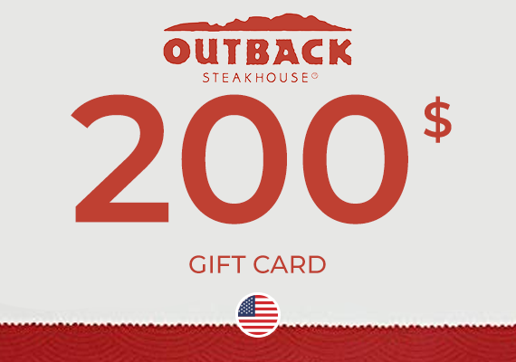 Outback Steakhouse Gift Card 200 USD
